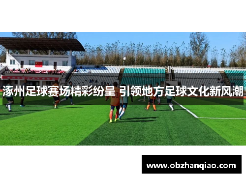 涿州足球赛场精彩纷呈 引领地方足球文化新风潮